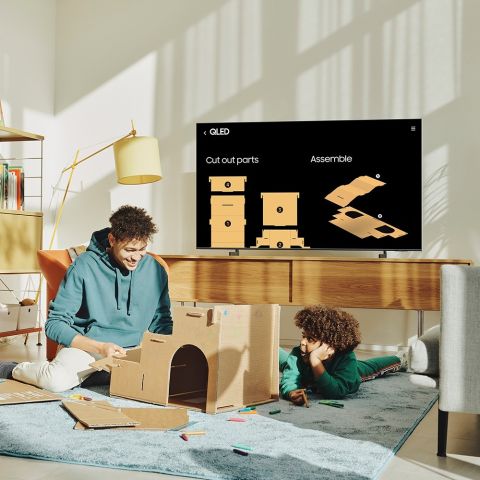 Телевизор Samsung QLED QE75Q60BAUXCE (2022) 75" 4K UHD QLED Smart TV